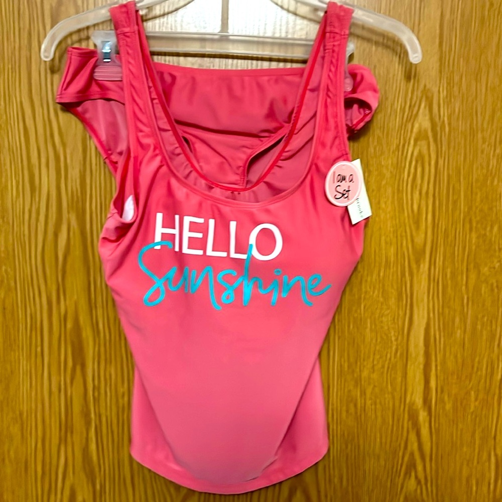 Bobbie Brooks 2 pc pale pink NWT swimsuit size large